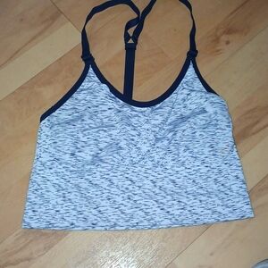 Grey sports bra